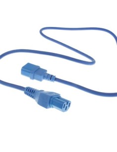 Cable Alimentación IEC60320 C14 M  a IEC C15 H 10A 2.0 mts AZUL