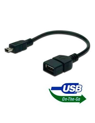 Adaptador USB OTG Tipo A Hembra a Tipo B Macho 20cm - Ticaplus