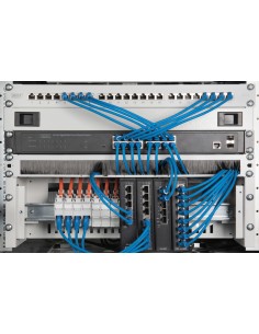 Panel guía cables Frontal con cepillo para Rack 19" GRIS