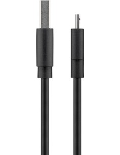 Cable USB2.0 tipo A macho a microUSB tipo B 1,0mt 2.5A Black