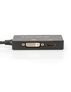 Adaptador Displayport M a VGA+DVI+HDMI H 0,20 mts